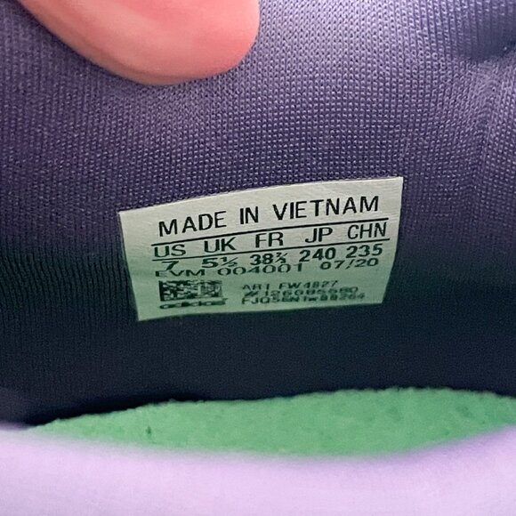 Adidas Women’s Day Jogger Purple/Green Size 7 - Picture 7 of 7